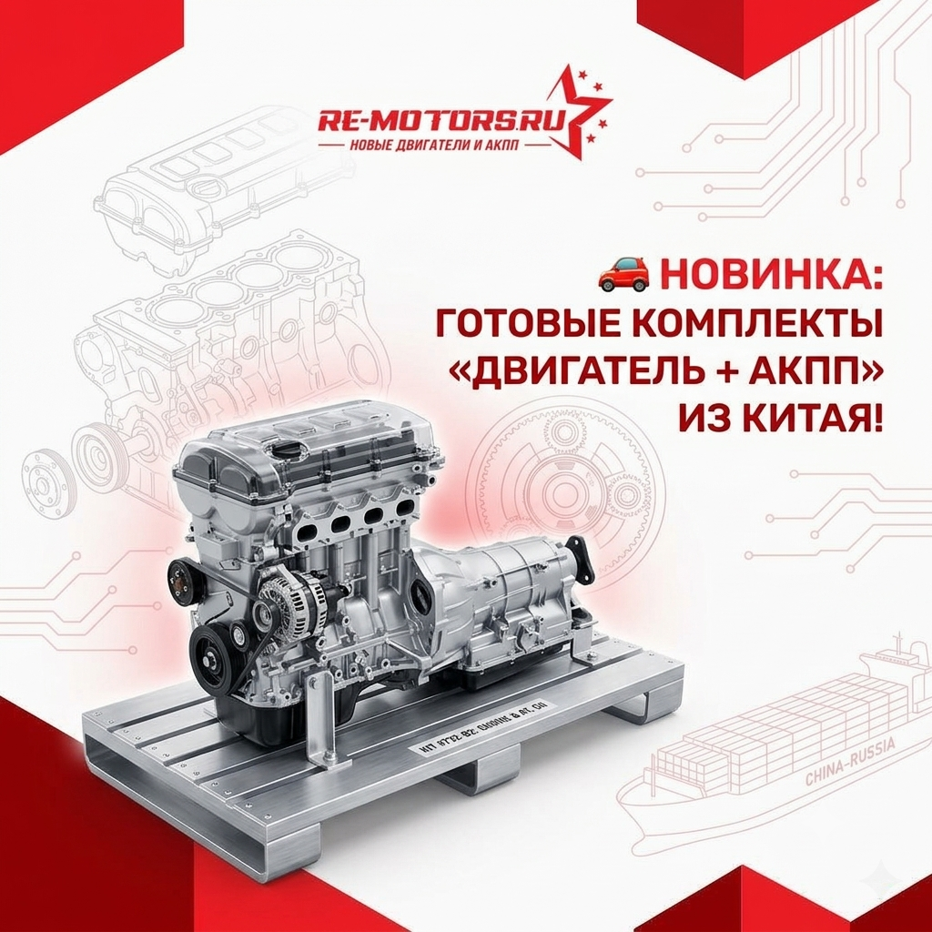 Готовые комплекты «Двигатель + АКПП» из Китая под заказ