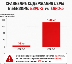В чем главная проблема Евро-3? Сера.