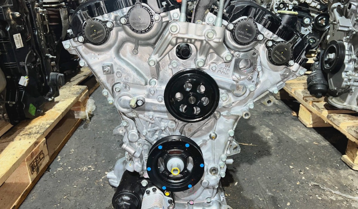 Двигатель контрактный Hyundai Kia G6DT 3.5 GDi (180G1‑3NA00)